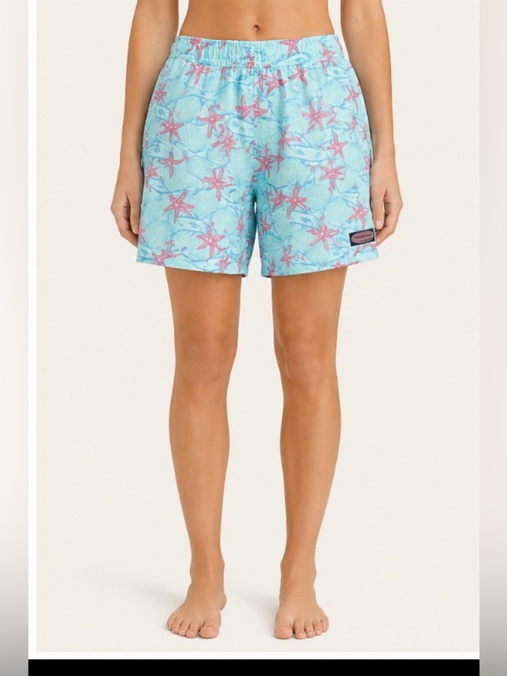 Vineyard Vines Swim shorts XXL Printed Chappy Pink Starfish Print summer vacay